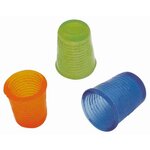 Set de 3 dés à coudre de 14 mm, 15 mm et 16 mm, bleu orange et vert KLEIBER