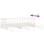 vidaXL Lit de jour et lit gigogne sans matelas 90x200 cm bois massif