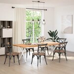 vidaXL Pieds de table à manger en forme de X 2 pièces blanc 80 x (72-73) cm acier