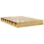 vidaXL Cadre de lit sans matelas 120x190 cm bois massif de chêne