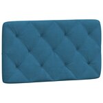 vidaXL Cadre de lit sans matelas bleu 80x200 cm velours