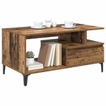 vidaXL Table basse Bois Ancien 90 x 49 x 45 cm Bois d'ingénierie