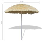 vidaXL Parasol de plage inclinable style Hawaii