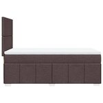 vidaXL Sommier à lattes de lit avec matelas Marron foncé 80x200 cm