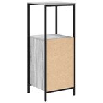 vidaXL Meuble de salle de bain avec étagères sonoma gris 36x35x95 cm