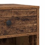 vidaXL Support d'imprimante avec tiroir Bois ancien 60 x 40 x 68 5 cm