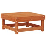 vidaXL Ensemble de salon de jardin 7 Pièces Brun cire Bois de pin massif