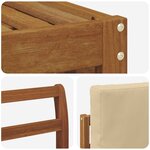 vidaXL Ensemble de canapés d'extérieur 6 pc Naturel et Beige Polyester