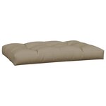 vidaXL Coussins de palette lot de 5 taupe tissu