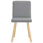 vidaXL Chaises à manger lot de 2 gris clair tissu