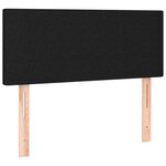 vidaXL Tête de lit à LED Noir 100x5x78/88 cm Tissu