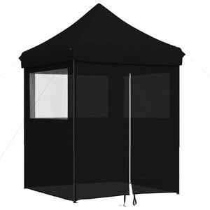 vidaXL Tente de fête Noir 200 x 200 x 306 cm Tissu Oxford