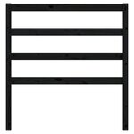 vidaXL Tête de lit Noir 106x4x100 cm Bois massif de pin