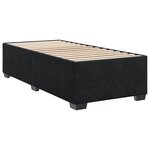 vidaXL Sommier à lattes de lit avec matelas Noir 90x200 cm Velours