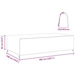 vidaXL Housse pour mobilier d'extérieur Noir 305 x 190 x 85 cm 600D