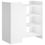vidaXL Buffet blanc 73 5x35x75 cm bois d’ingénierie
