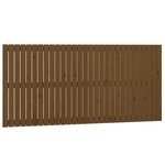 vidaXL Tête de lit murale Marron miel 185x3x90 cm Bois massif de pin