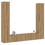 vidaXL Meubles TV muraux 6 Pièces chêne artisanal bois d'ingénierie