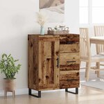 vidaXL Buffet Bois Ancien 69 5 x 34 x 90 cm Bois d'ingénierie et fer