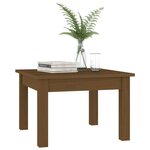 vidaXL Table basse Marron miel 45x45x30 cm Bois massif de pin