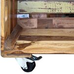 vidaXL Table basse Bois de récupération massif 70x70x35 cm