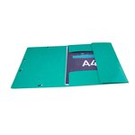 Chemise 3 rabats élastiques Max Capacité IDERAMA Carte pelliculée 425g Vert EXACOMPTA