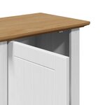 vidaXL Armoire murale de salle de bain BODO blanc et marron 44x30x60cm