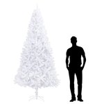 vidaXL Sapin de Noël artificiel 300 cm Blanc