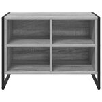 vidaXL Cabinet à chaussures avec stockage Gris Sonoma 60 x 35 x 44 cm