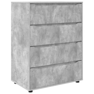 vidaXL Armoires de rangement 2 Pièces Gris béton 80 x 48 x 105 cm