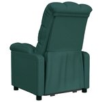 vidaXL Fauteuil inclinable Vert foncé Tissu