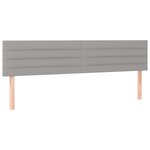 vidaXL Sommier à lattes de lit et matelas gris clair 120x190 cm tissu