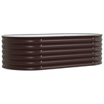 vidaXL Jardinière surélevée Marron 160 x 80 x 44 cm Acier