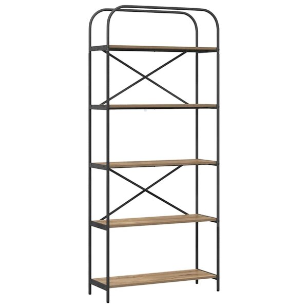 vidaXL Étagère Chêne artisanal 80 x 30 x 183 cm Bois d'ingénierie