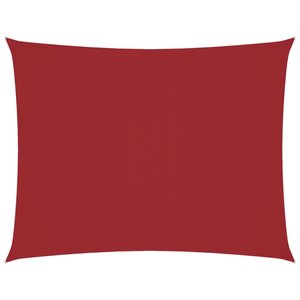 vidaXL Voile de parasol tissu oxford rectangulaire 5x7 m rouge
