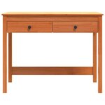vidaXL Bureau avec tiroir Max Marron 100 x 50 x 78 cm Pin massif