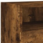 vidaXL Meuble TV mural chêne fumé 100x30x30 cm bois d'ingénierie