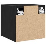 Armoires TV murales vidaXL 2 Pièces Chêne noir 30 5x30x30 cm