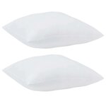 vidaXL Oreillers 2 Pièces Blanc 85gsm 100  polyester