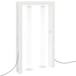 vidaXL Douche d'extérieur 226 cm Blanc