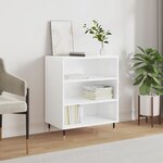 vidaXL Buffet blanc brillant 57x35x70 cm bois d'ingénierie