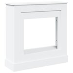 VidaXL Cadre de cheminée blanc 90x30x90 cm bois d'ingénierie