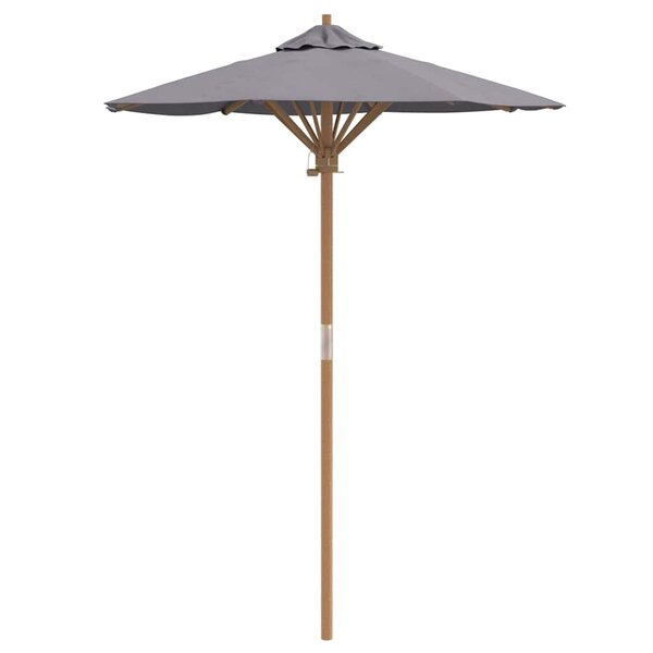 vidaXL Parasol de jardin Gris foncé 150 x 150 x 210 cm Bambou