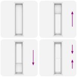 vidaXL Store plissé 60x200 cm Blanc