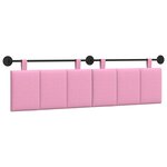 vidaXL Tête de lit suspendue Rose tissu