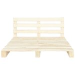 vidaXL Cadre de lit de palette sans matelas 160x200 cm bois massif pin