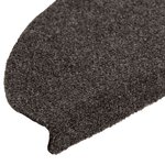 vidaXL Tapis d'escalier autocollants 10 pièces 65 x 21 x 4 cm Anthracite Demi-rond Grand