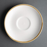 Soucoupes couleur craie pour tasses à expresso 160mm kiln - lot de 6 - olympia -  - porcelaine