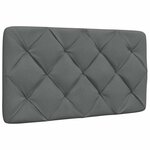 vidaXL Cadre de lit sans matelas gris foncé 80x200 cm tissu