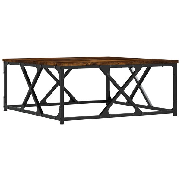 vidaXL Table basse chêne fumé 70x70x30 cm bois d'ingénierie